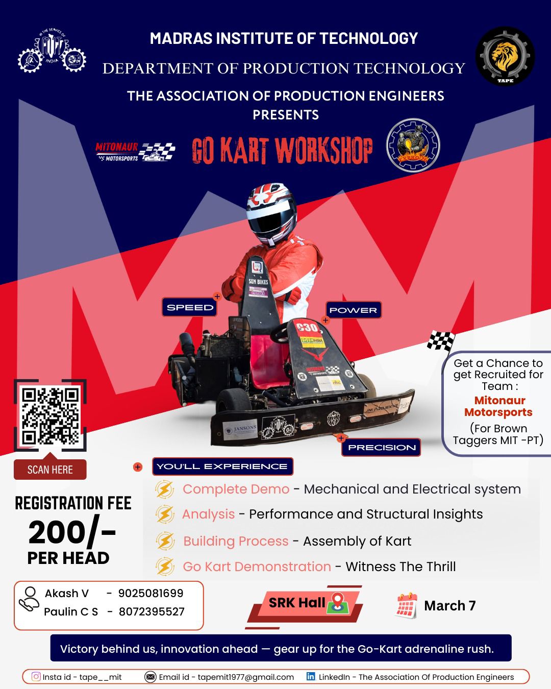 Expro'26 - GO KART WORKSHOP Workshop Poster 